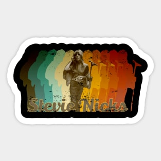 Stevie Nicks Retro Fade Vintage Sticker